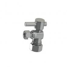 Mountain Plumbing MT521-NL/CPB - Mini Lever Handle with 1/4 Turn Ball Valve - Lead Free - Angle (1/2'' Compression)