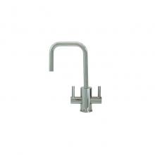 Mountain Plumbing MT1831-NL/CPB - Hot & Cold Water Faucet with Contemporary Round Body & Handles (90-degree Spout)