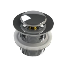 Mountain Plumbing BDWOF-ST-O/CPB - EZ-Click Bath Tub Drain with Overflow (drain tube not included)