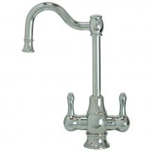 Mountain Plumbing MT1871-NL/CPB - Hot & Cold Water Faucet with Traditional Double Curved Body & Curved Handles