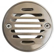 Mountain Plumbing MT507-GRID/CPB - 4'' Round Solid Nickel Bronze Plated Grid Shower Drain