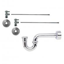 Mountain Plumbing MT5431-NL/ULB - Lavatory Supply Kit - Mini Lever Handle with 1/4 Turn Ball Valve (MT521-NL) - Angle, P-Trap 1-1/4&