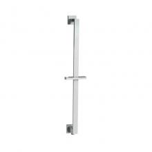 Mountain Plumbing MT8SRW/CPB - Wall Mounted Shower Rail with Bottom Outlet Integral Waterway - Rectangular