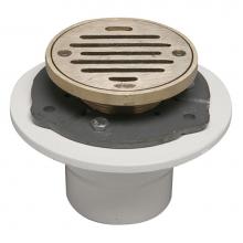 Mountain Plumbing MT507A/CPB - 4'' Round Complete Shower Drain - ABS