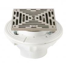 Mountain Plumbing MT508A/CPB - 6'' Square ABS floor drain
