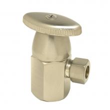 Mountain Plumbing MT6001-NL/CPB - Brass Oval Handle with 1/4 Turn Ceramic Disc Cartridge Valve - Lead Free - Angle (1/2''