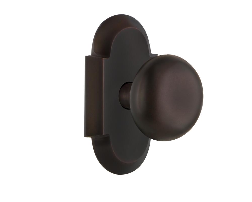 Nostalgic Warehouse Cottage Plate Double Dummy New York Door Knob in Timeless Bronze