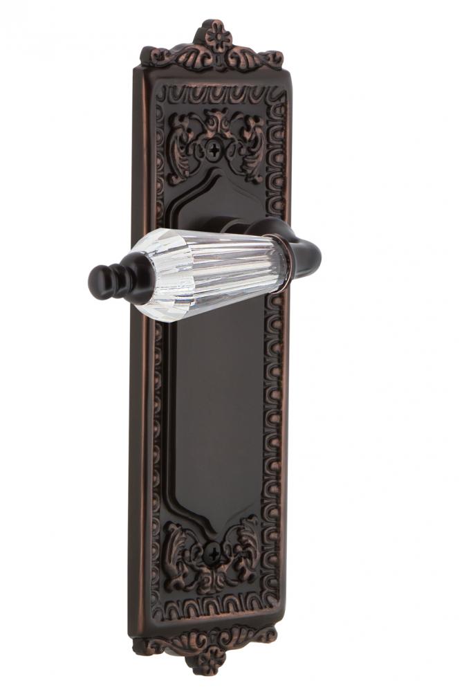 Nostalgic Warehouse Egg & Dart Plate Double Dummy Parlor Lever in Timeless Bronze