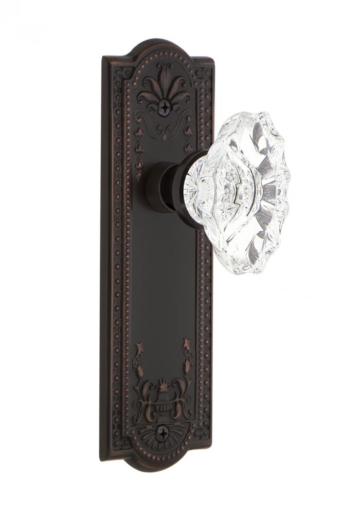 Nostalgic Warehouse Meadows Plate Double Dummy Chateau Door Knob in Timeless Bronze