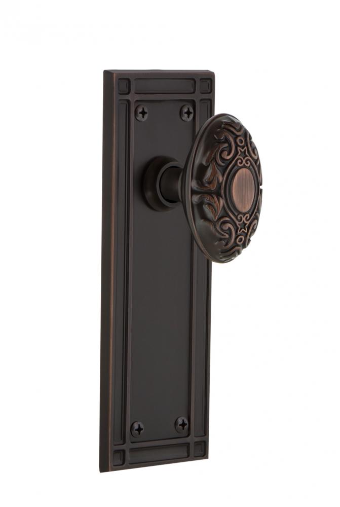 Nostalgic Warehouse Mission Plate Double Dummy Victorian Door Knob in Timeless Bronze