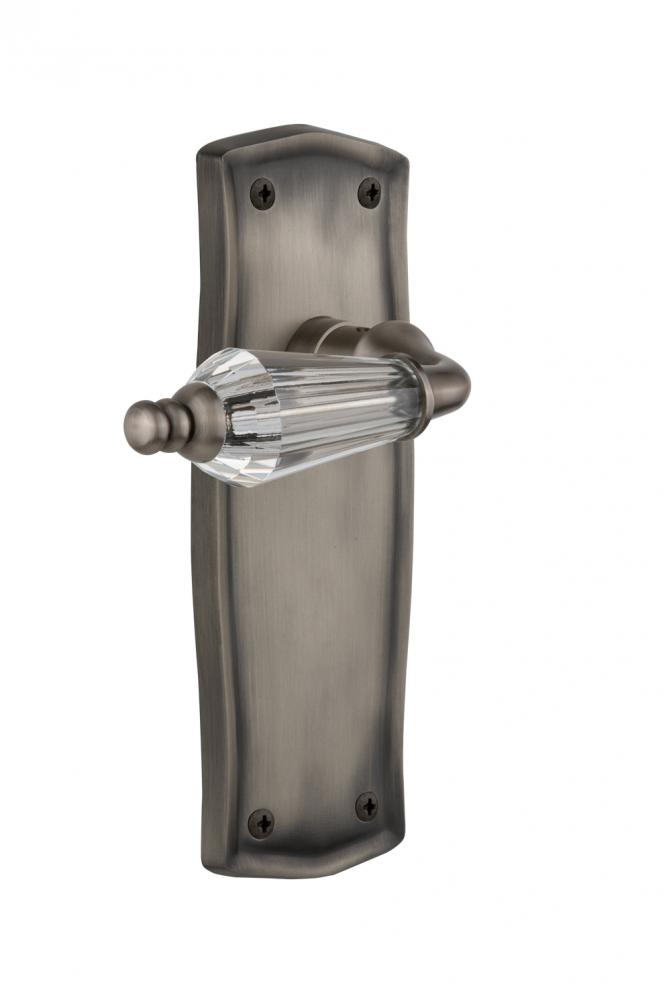 Nostalgic Warehouse Prairie Plate Passage Parlor Lever in Antique Pewter