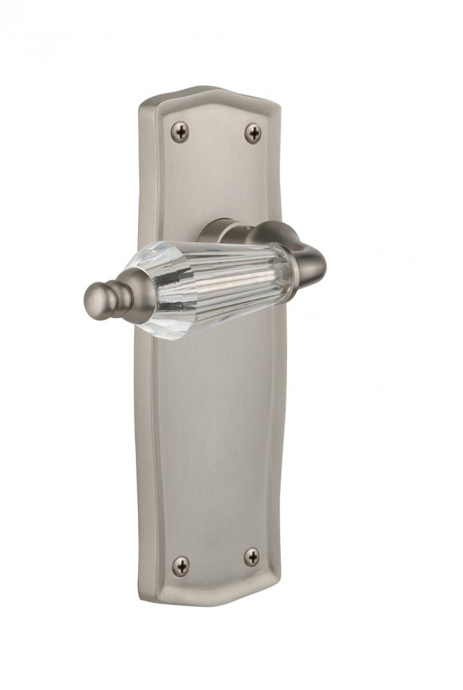Nostalgic Warehouse Prairie Plate Single Dummy Parlor Lever in Satin Nickel