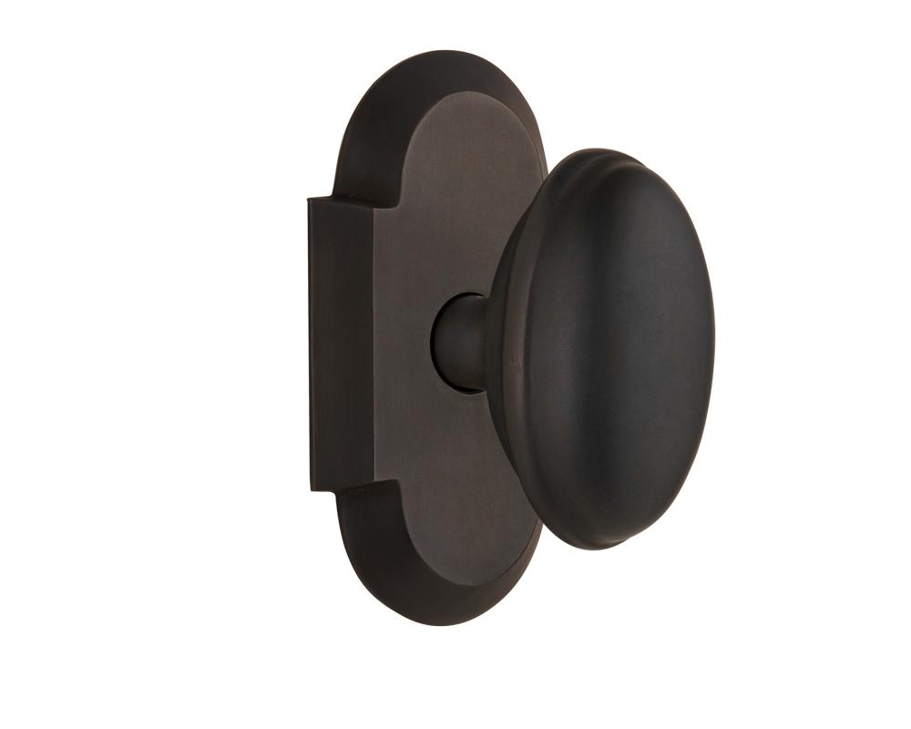 Nostalgic Warehouse Cottage Plate Passage Homestead Door Knob in Oil-Rubbed Bronze