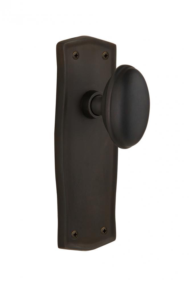 Nostalgic Warehouse Prairie Plate Passage Homestead Door Knob in Oil-Rubbed Bronze