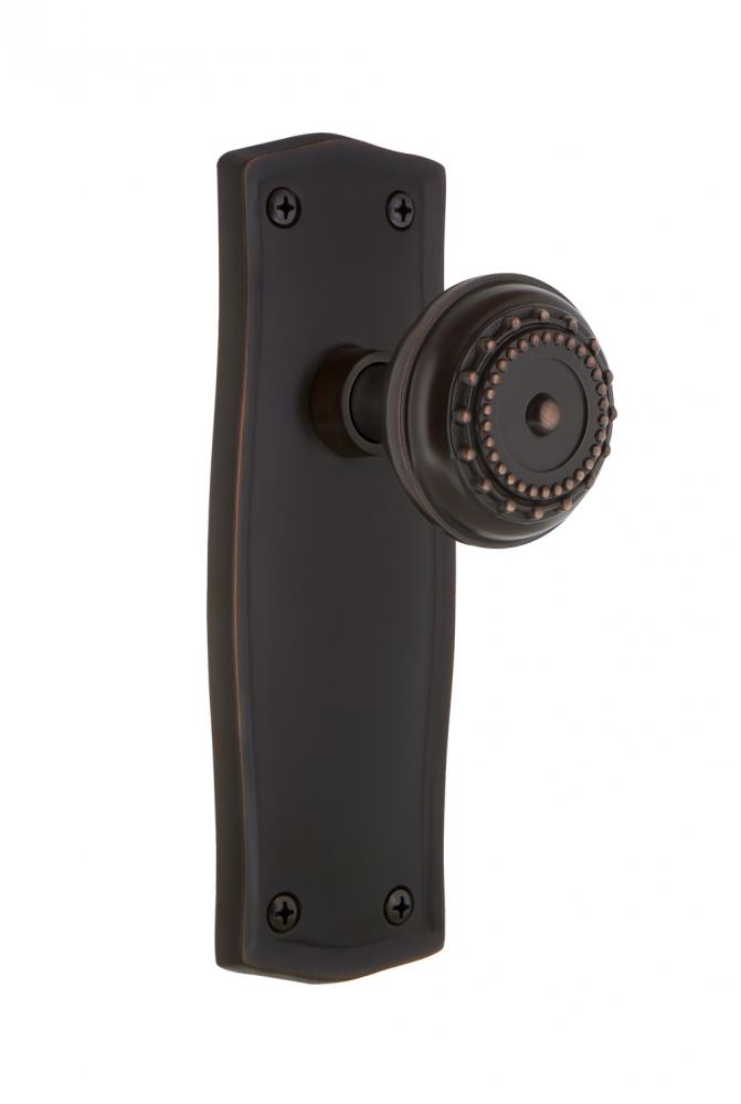 Nostalgic Warehouse Prairie Plate Passage Meadows Door Knob in Timeless Bronze
