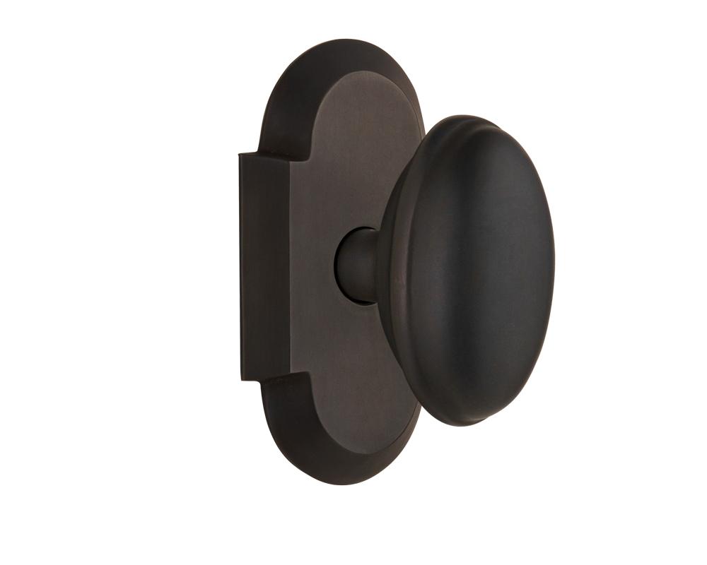 Nostalgic Warehouse Cottage Plate Double Dummy Homestead Door Knob in Oil-Rubbed Bronze
