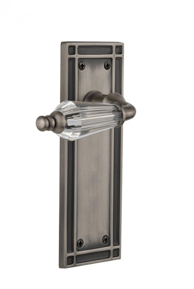 Nostalgic Warehouse Mission Plate Single Dummy Parlor Lever in Antique Pewter