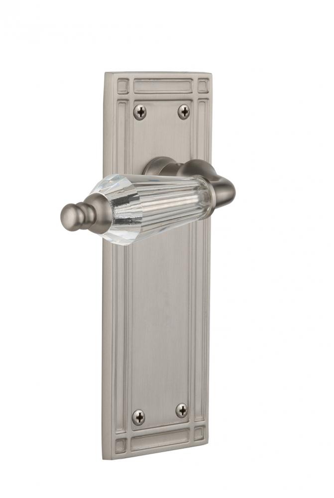 Nostalgic Warehouse Mission Plate Single Dummy Parlor Lever in Satin Nickel