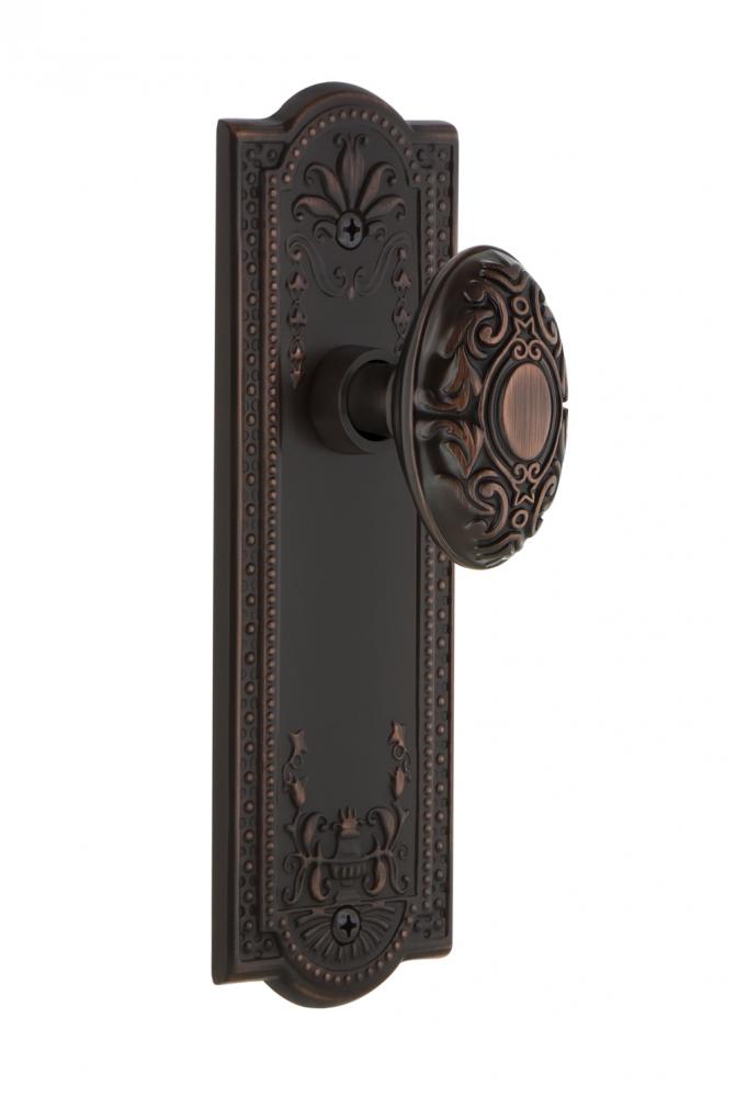 Nostalgic Warehouse Meadows Plate Privacy Victorian Door Knob in Timeless Bronze