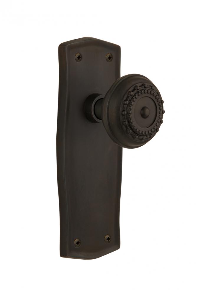 Nostalgic Warehouse Prairie Plate Privacy Meadows Door Knob in Oil-Rubbed Bronze