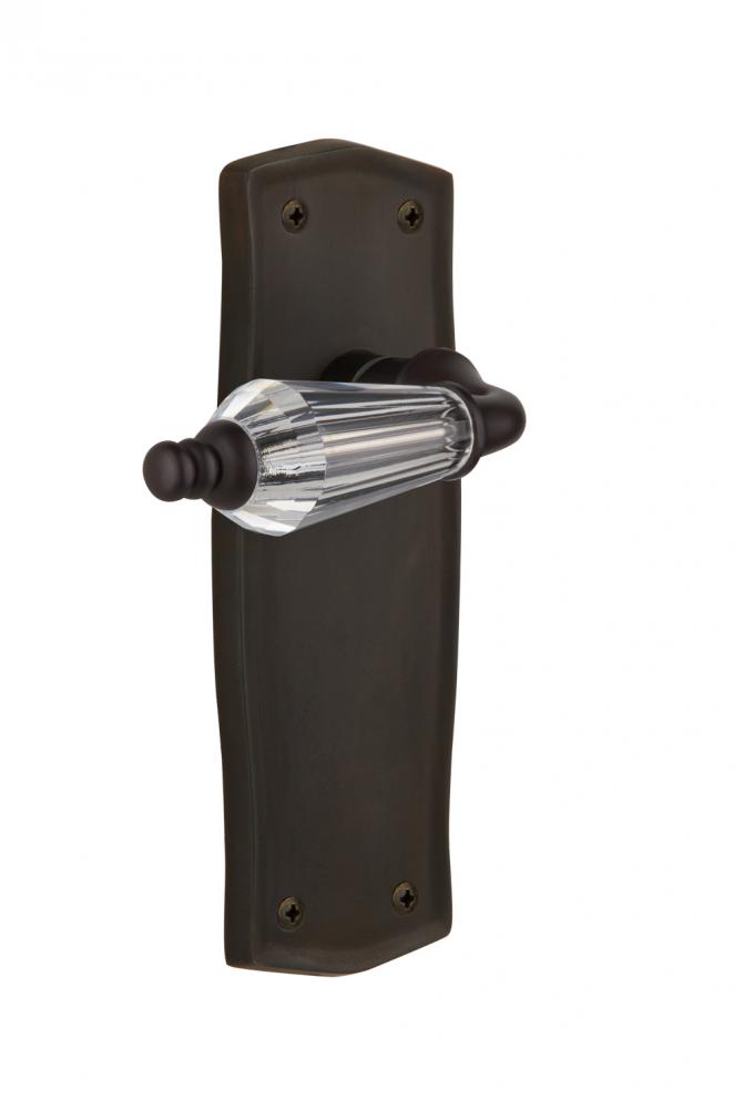 Nostalgic Warehouse Prairie Plate Privacy Parlor Lever in Oil-Rubbed Bronze