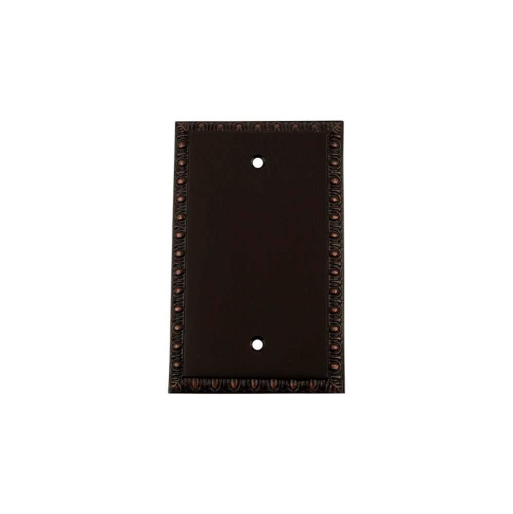 Nostalgic Warehouse Egg & Dart Switch Plate with Blank Cover in Timeless Bronze