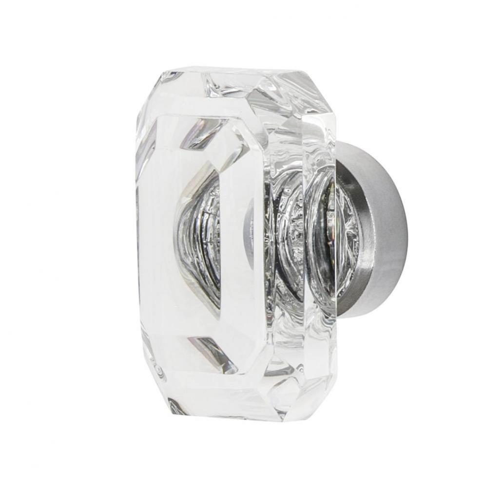 Nostalgic Warehouse Baguette Cut Clear Crystal 1 9/16'' Cabinet Knob in Bright Chrome
