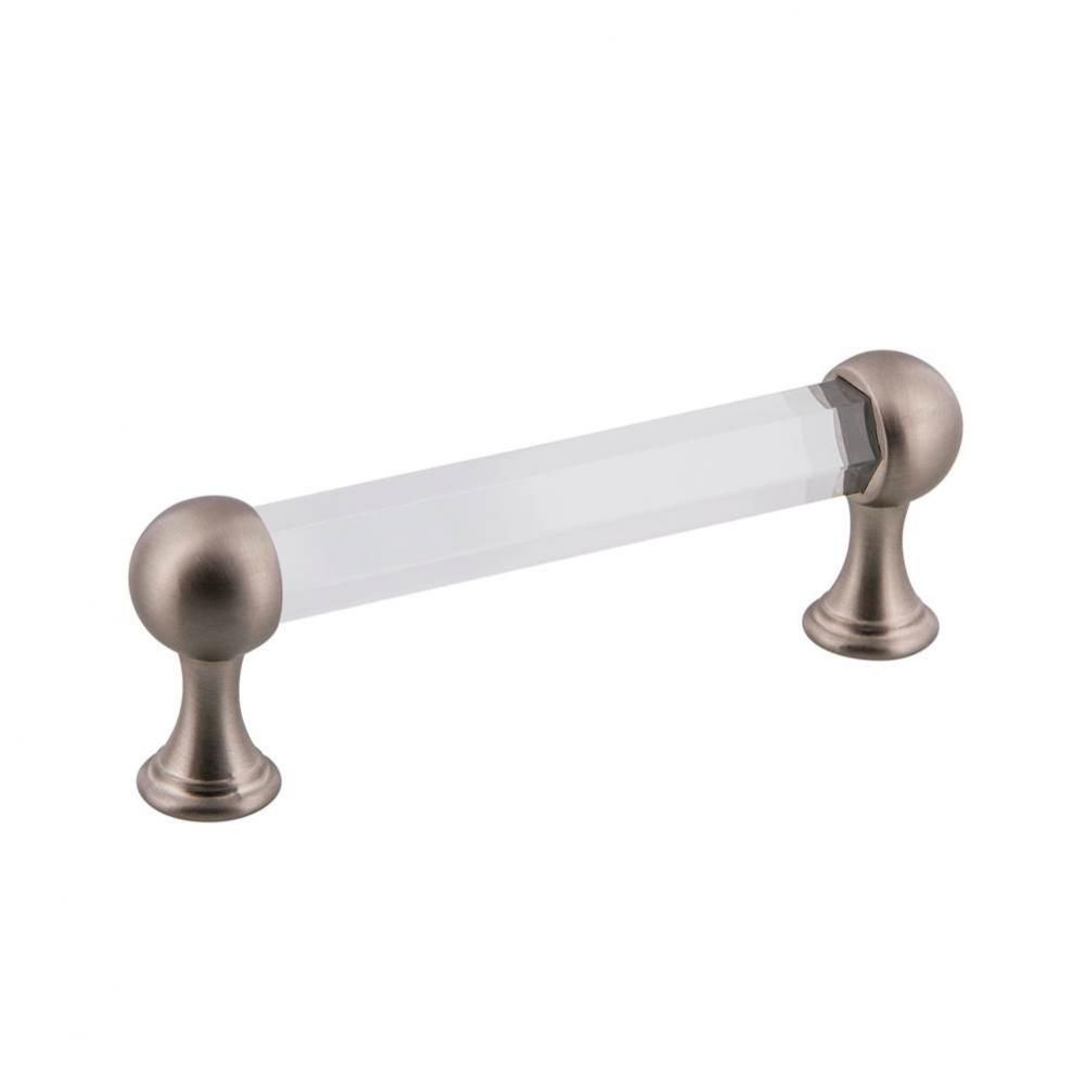 Nostalgic Warehouse Crystal Handle Pull 3.75'' On Center in Satin Nickel