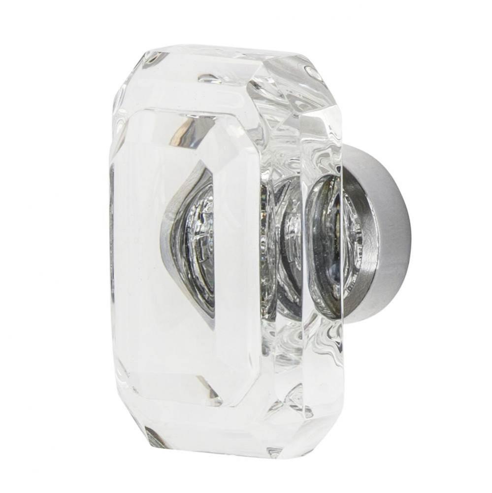 Nostalgic Warehouse Baguette Cut Crystal 1 3/4'' Cabinet Knob in Bright Chrome