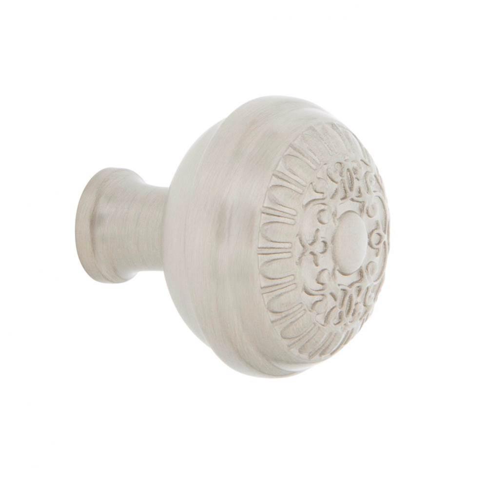 Nostalgic Warehouse Egg And Dart Brass 1 3/8'' Cabinet Knob in Satin Nickel