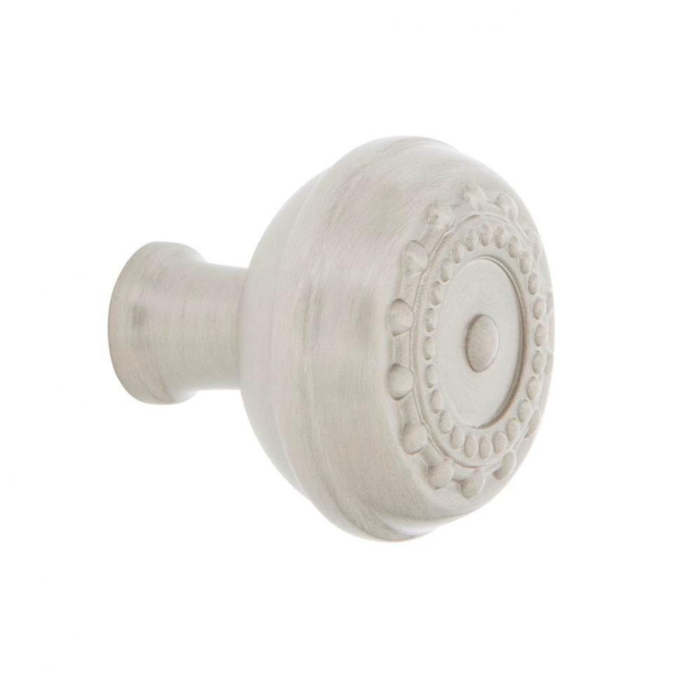 Nostalgic Warehouse Meadows Brass 1 3/8'' Cabinet Knob in Satin Nickel