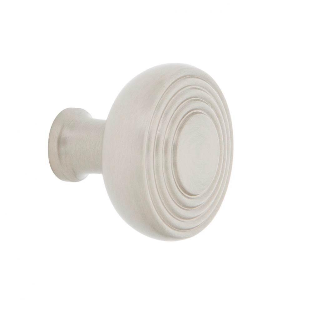 Nostalgic Warehouse Deco Brass 1 3/8'' Cabinet Knob in Satin Nickel