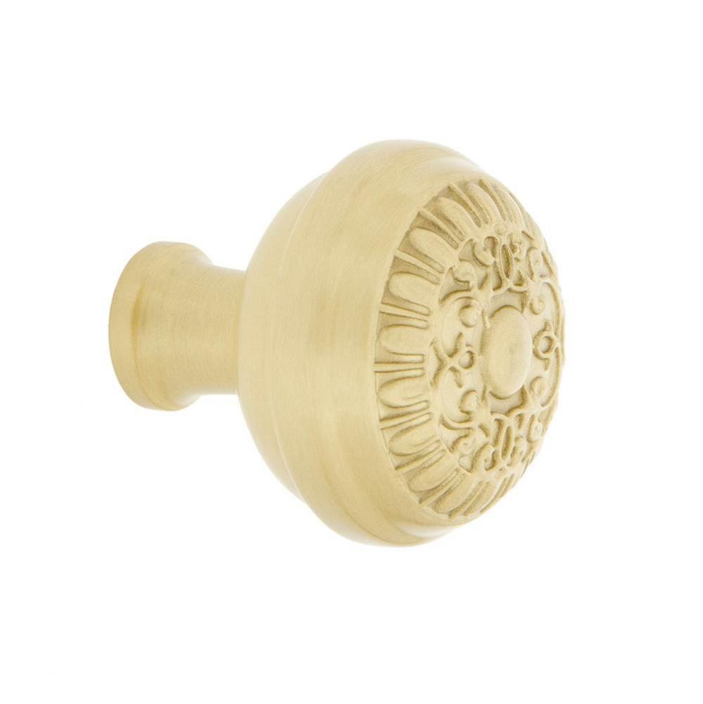 Nostalgic Warehouse Egg And Dart Brass 1 3/8'' Cabinet Knob in Satin Brass