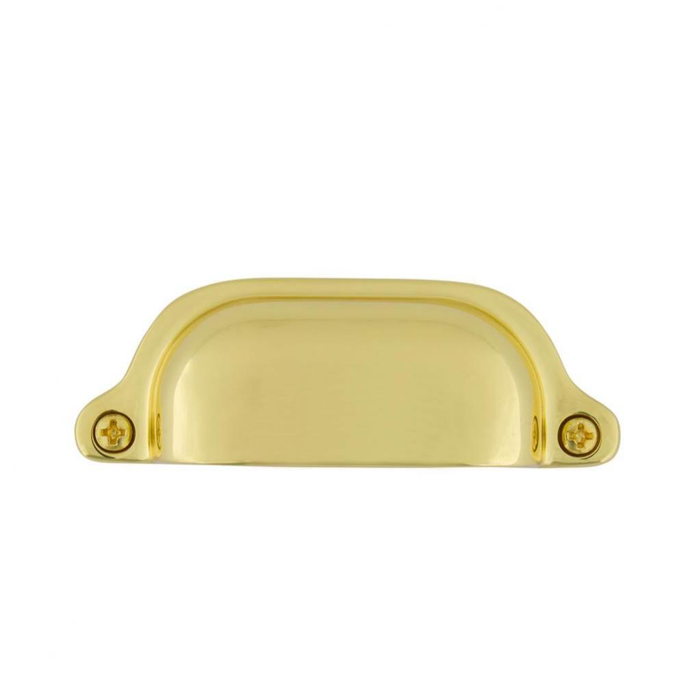 Nostalgic Warehouse Cup Pull Farm Medium in Unlacquered Brass