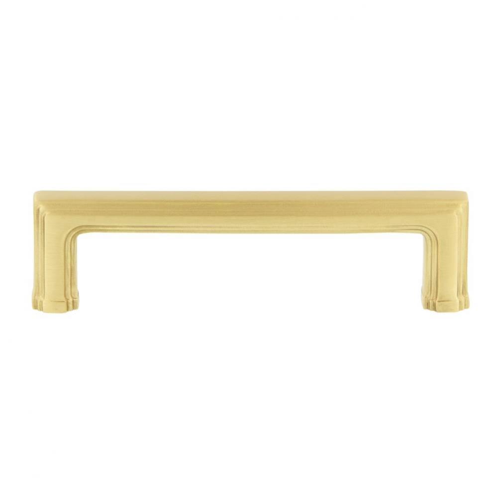 Nostalgic Warehouse Carre'' Handle Pull 4'' On Center in Satin Brass