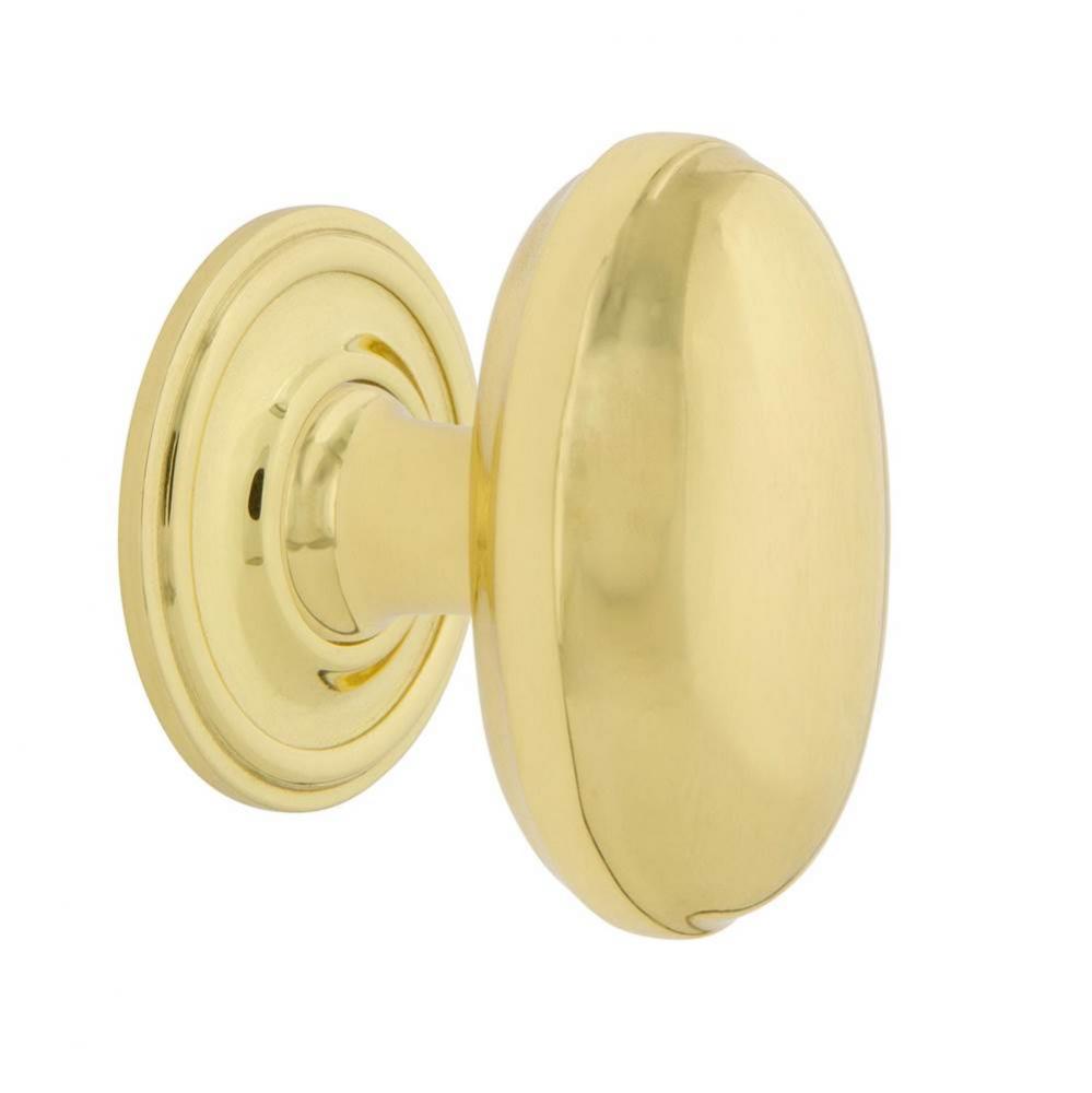 Nostalgic Warehouse Homestead Brass 1 3/4'' Cabinet Knob with Classic Rose in Polished B