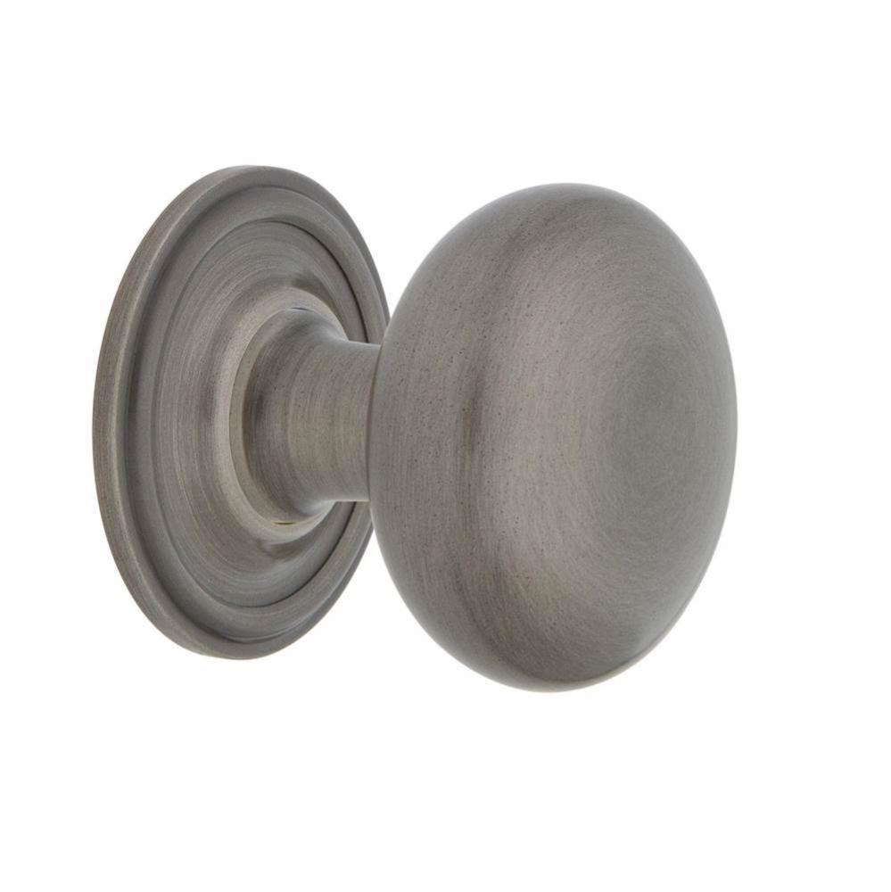 Nostalgic Warehouse New York Brass 1 3/8'' Cabinet Knob with Classic Rose in Antique Pew