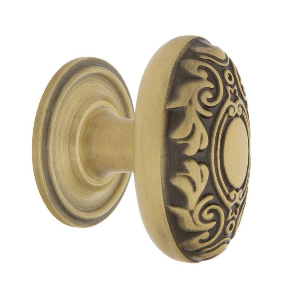 Nostalgic Warehouse Victorian Brass 1 3/4'' Cabinet Knob with Classic Rose in Antique Br