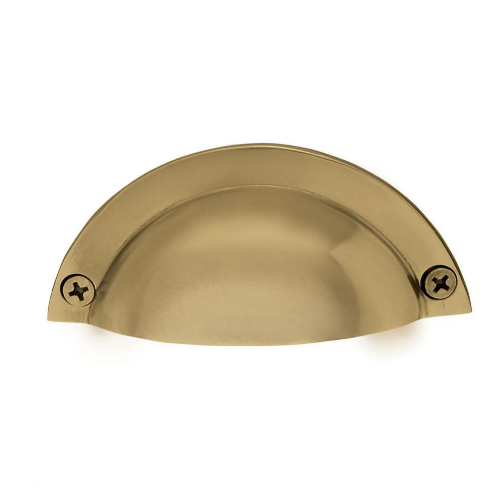 Nostalgic Warehouse Plain Bin Pull in Polished Brass