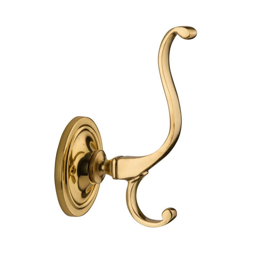 Nostalgic Warehouse Plain Coat Hook in Polished Brass