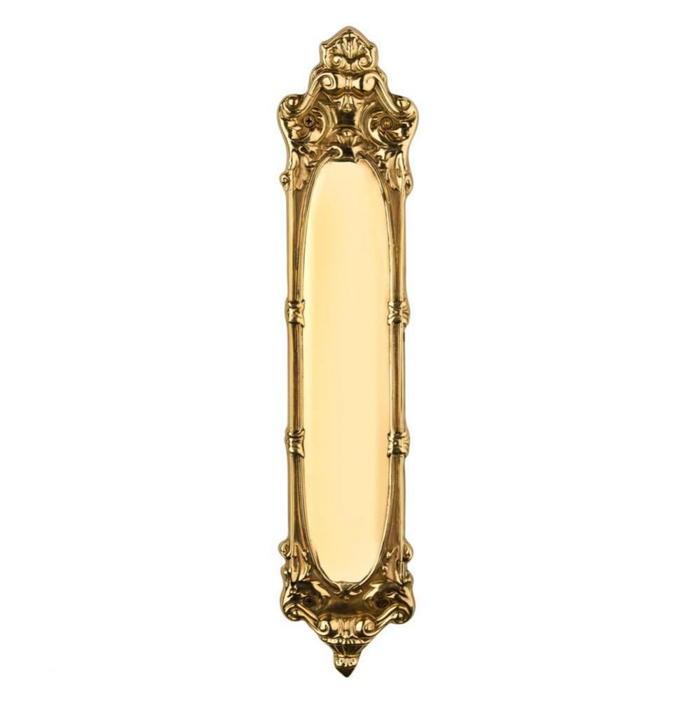 Nostalgic Warehouse Louis Pushplate in Polished Brass