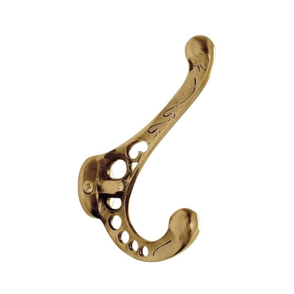 Nostalgic Warehouse Victorian Coat Hook in Antique Brass