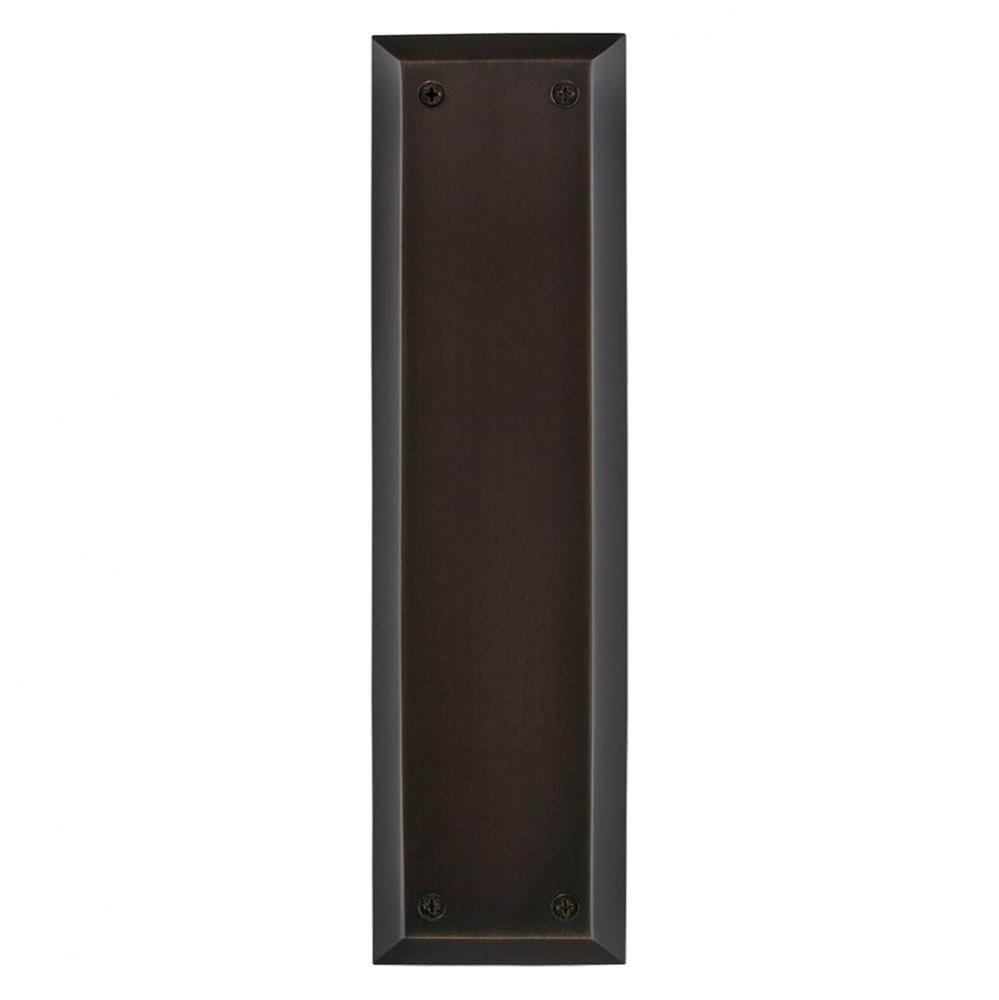 Nostalgic Warehouse New York Pushplate in Timeless Bronze