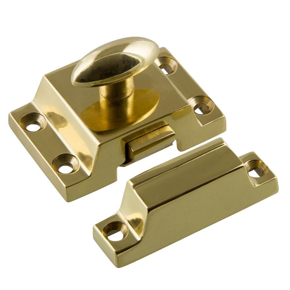 Nostalgic Warehouse Plain Flush Catch in Unlacquered Brass