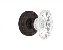 Nostalgic Warehouse 700364 - Nostalgic Warehouse Rope Rosette Passage Chateau Door Knob in Timeless Bronze