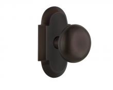 Nostalgic Warehouse 700509 - Nostalgic Warehouse Cottage Plate Single Dummy New York Door Knob in Timeless Bronze