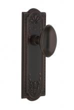 Nostalgic Warehouse 700840 - Nostalgic Warehouse Meadows Plate Double Dummy Homestead Door Knob in Timeless Bronze