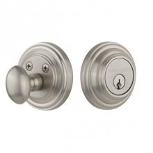 Nostalgic Warehouse 702280 - Nostalgic Warehouse Classic Rosette Single Cylinder Deadbolt in Satin Nickel