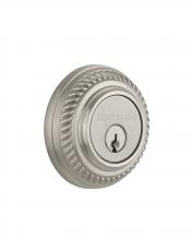 Nostalgic Warehouse 702341 - Nostalgic Warehouse Rope Rosette Double Cylinder Deadbolt in Satin Nickel