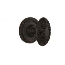 Nostalgic Warehouse 702527 - Nostalgic Warehouse Rope Rosette Privacy Victorian Door Knob in Oil-Rubbed Bronze